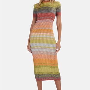 Zimmermann Multicolor Knit Midi Dress